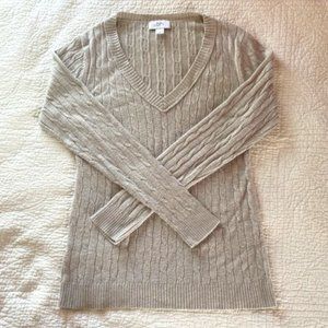 Loft V-Neck Cabit Knit Sweater